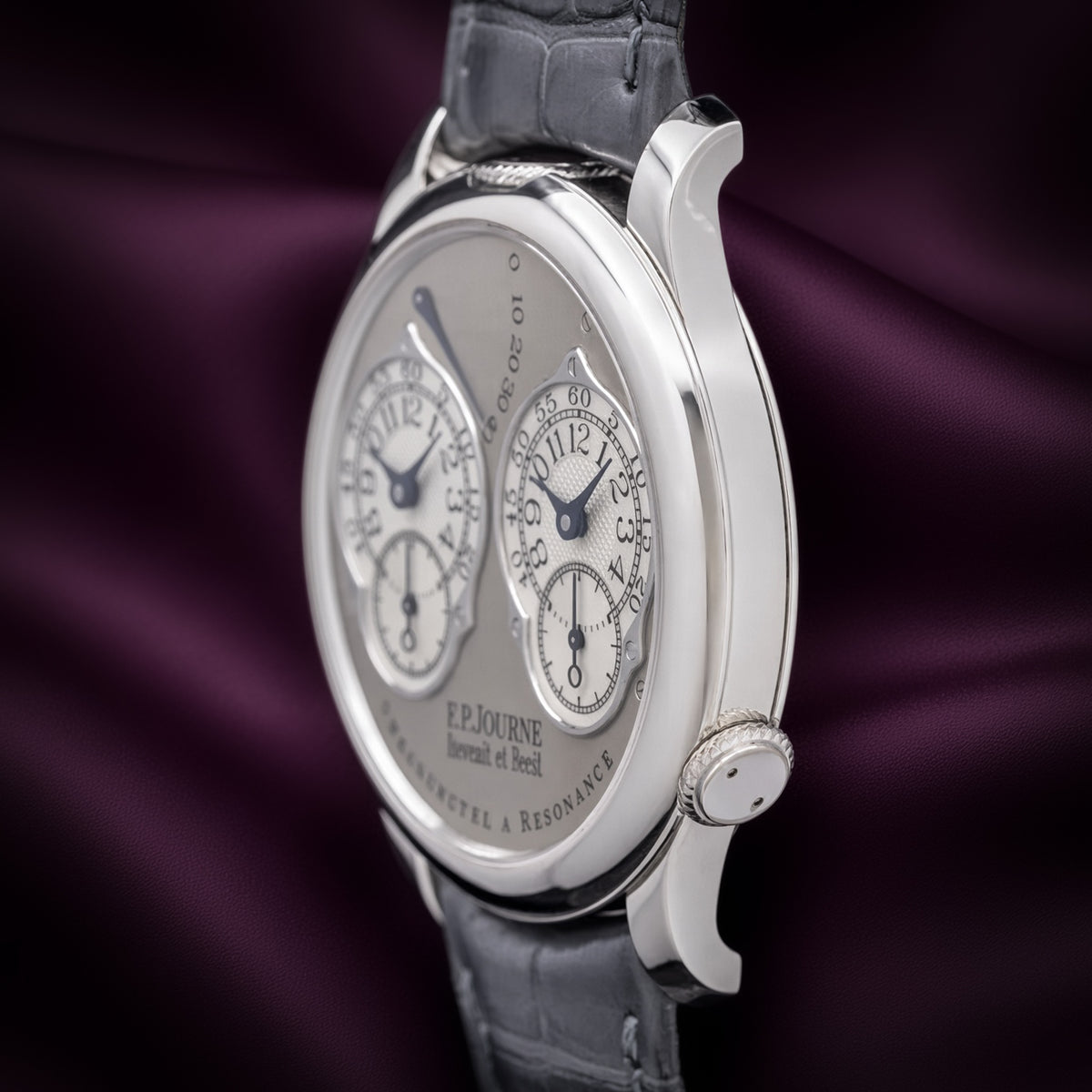 F.P.Journe Chronometre à Resonance A Resonance 40mm Platinum Grey Dial Full Set F.P.Journe Chronometre à Resonance A Resonance