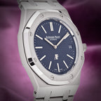 Audemars Piguet Royal Oak Jumbo Extra-Thin Steel Blue Dial 16202ST.OO.1240ST.02