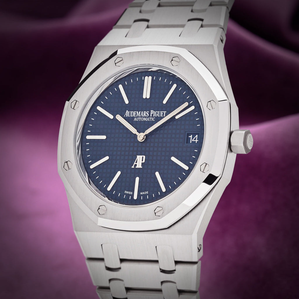 Audemars Piguet Royal Oak Jumbo Extra-Thin Steel Blue Dial 16202ST.OO.1240ST.02