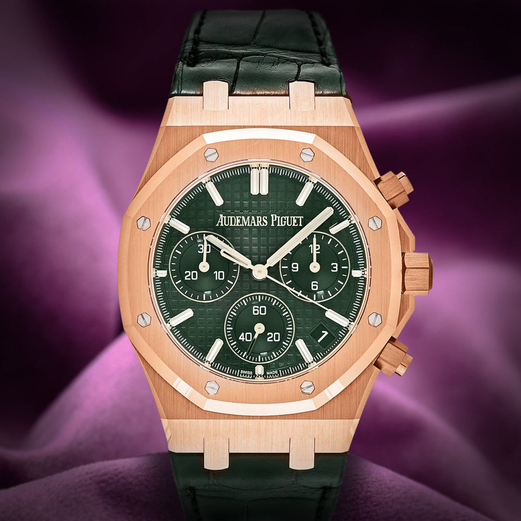 Audemars Piguet Royal Oak Chronograph Rose Gold Green Dial 26240OR.OO.D404CR.02