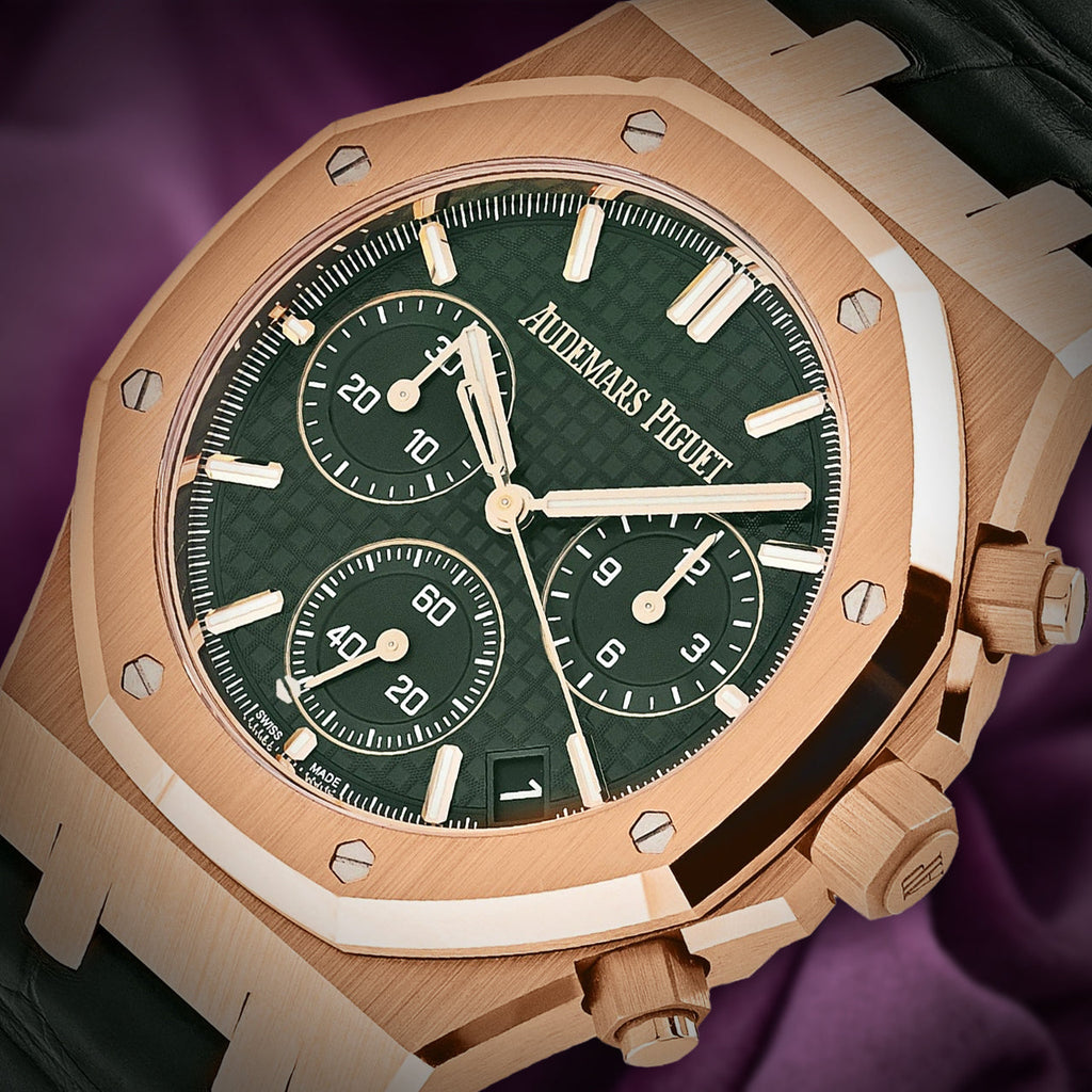 Audemars Piguet Royal Oak Chronograph Rose Gold Green Dial 26240OR.OO.D404CR.02