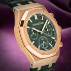 Audemars Piguet Royal Oak Chronograph Rose Gold Green Dial 26240OR.OO.D404CR.02