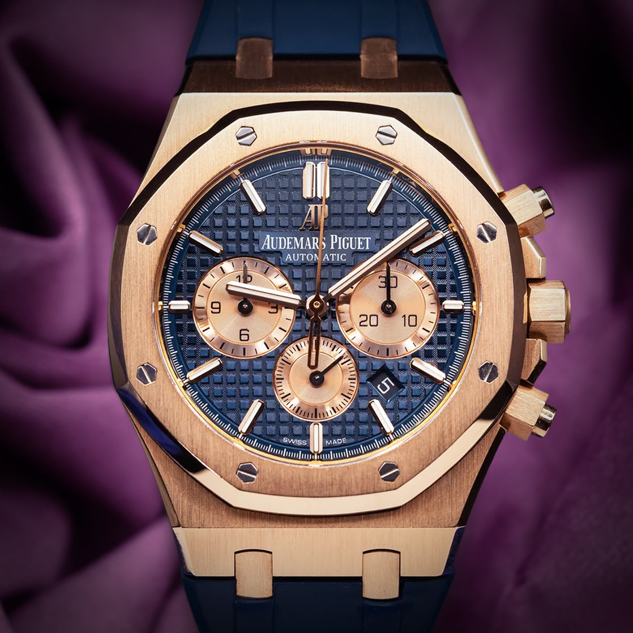 Audemars Piguet Royal Oak Chronograph Blue Dial Blue Strap 26331OR.OO.D315CR.01