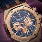 Audemars Piguet Royal Oak Chronograph Blue Dial Blue Strap 26331OR.OO.D315CR.01