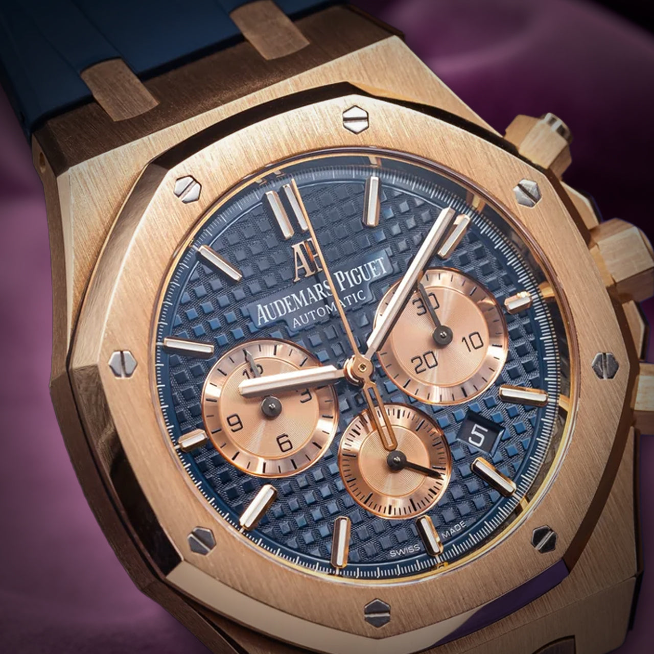 Audemars Piguet Royal Oak Chronograph Blue Dial Blue Strap 26331OR.OO.D315CR.01