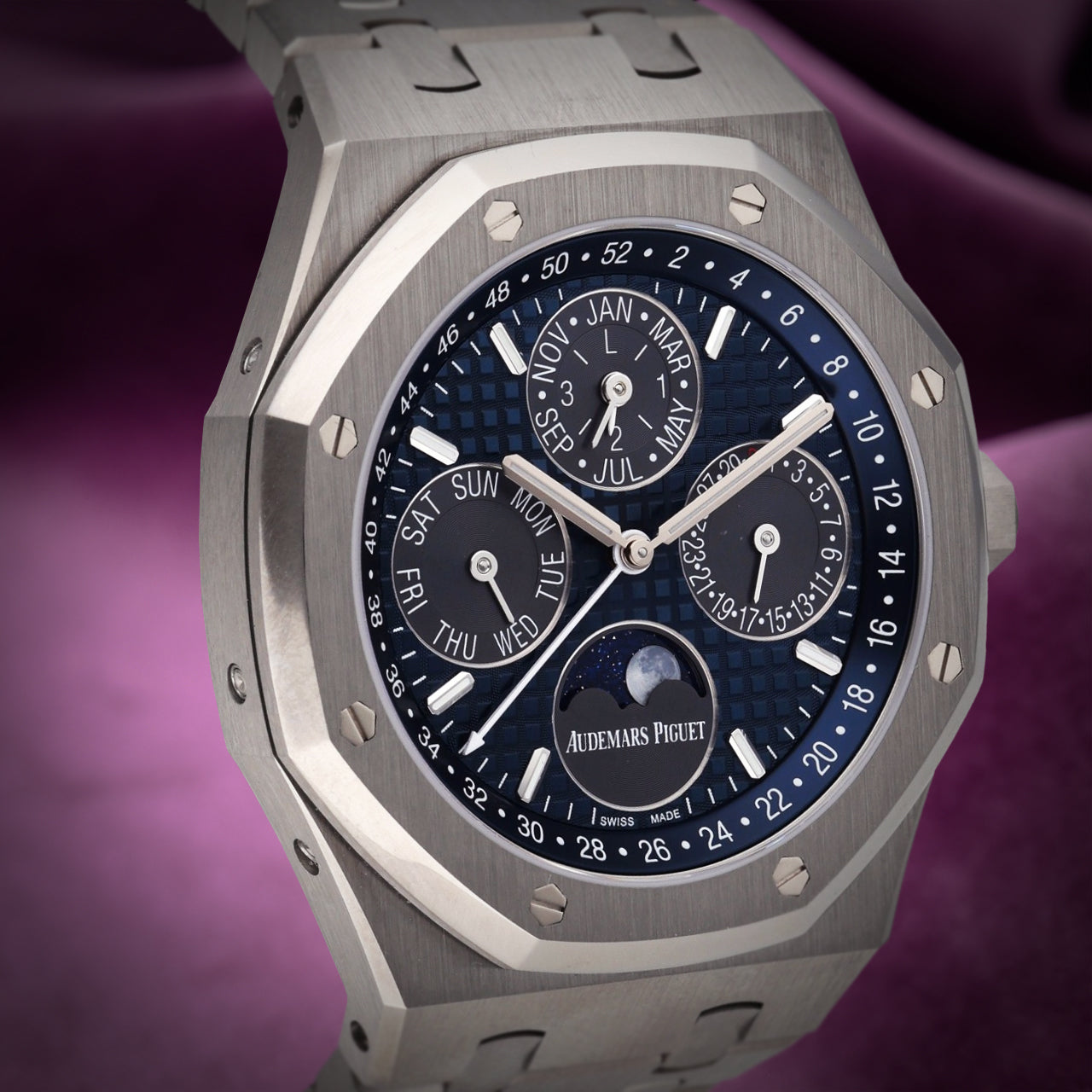 Audemars Piguet Royal Oak Perpetual Calendar Titanium Blue 26574TI.OO.1220TI.01