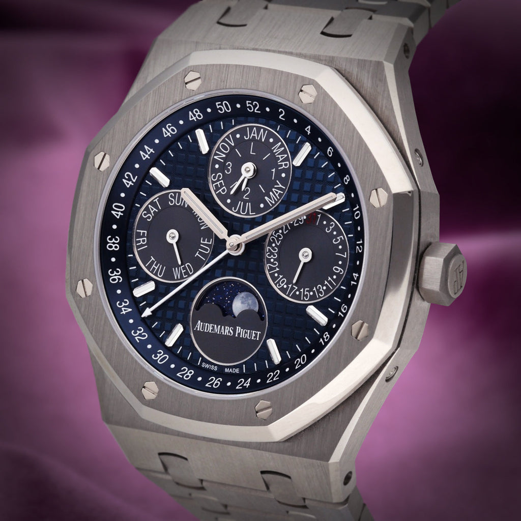 Audemars Piguet Royal Oak Perpetual Calendar Titanium Blue 26574TI.OO.1220TI.01