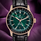 Breitling Navitimer Automatic GMT 41 R32310251L1P1 18k Red Gold Green Dial