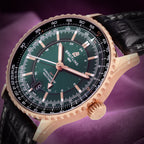 Breitling Navitimer Automatic GMT 41 R32310251L1P1 18k Red Gold Green Dial
