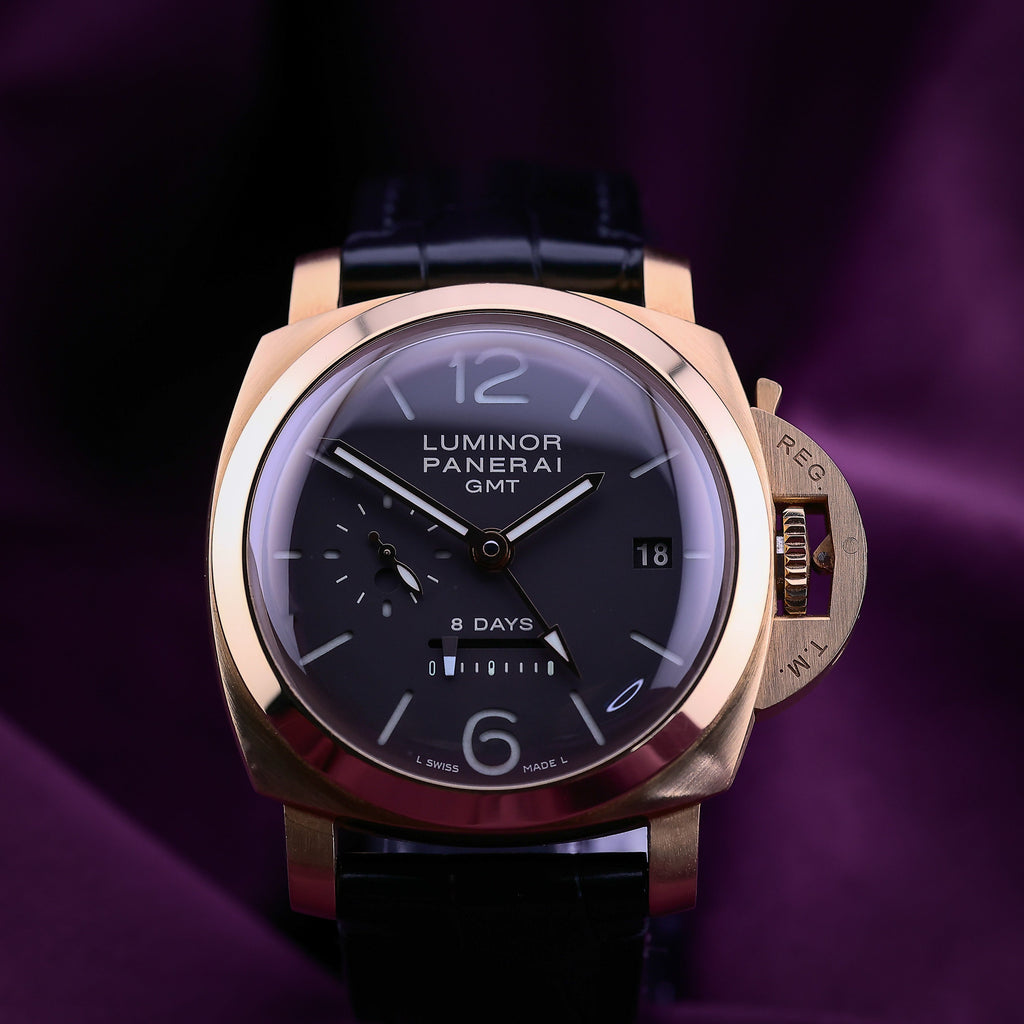 Panerai Luminor 1950 8 Days GMT Oro Rosa PAM00289