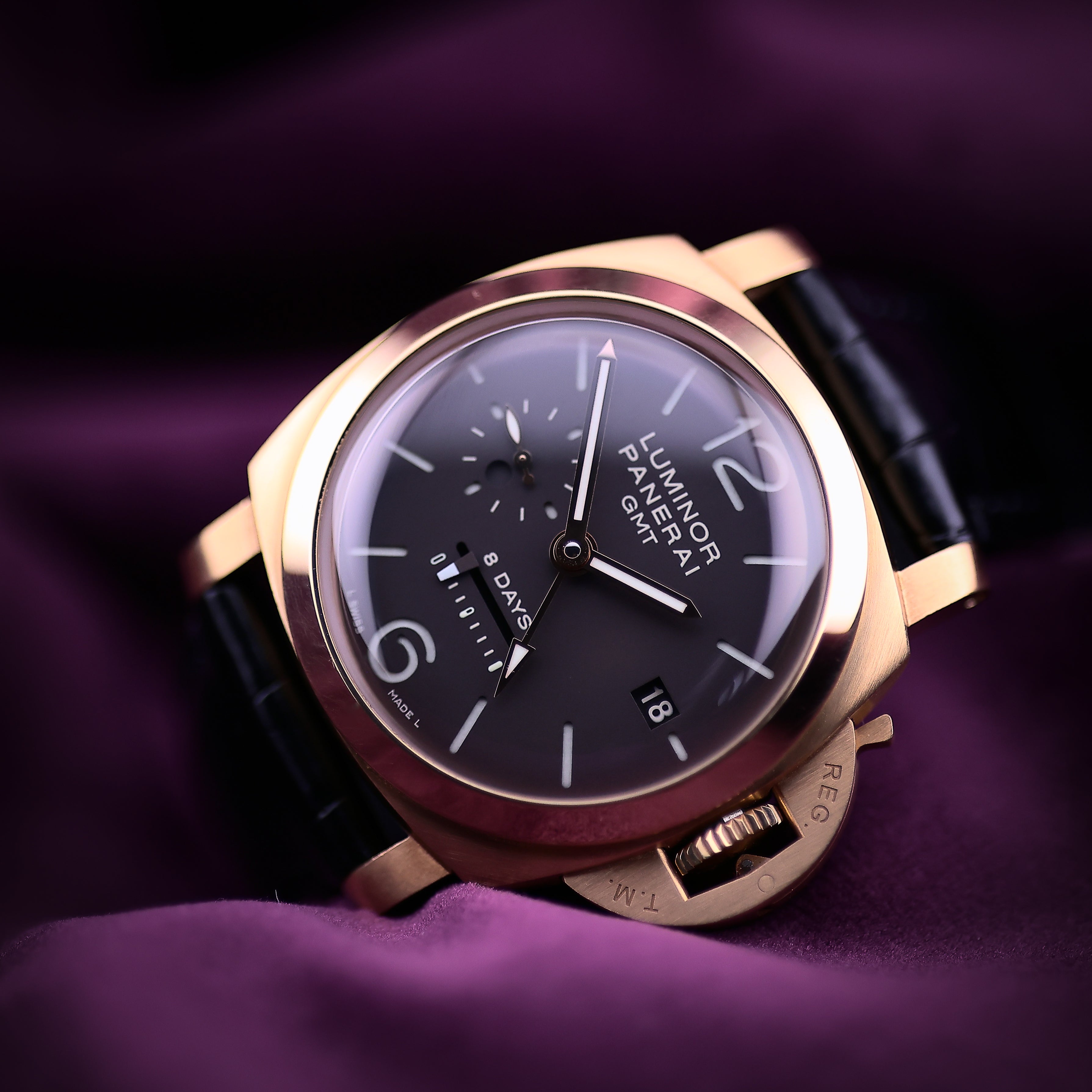 Panerai Luminor 1950 8 Days GMT Oro Rosa PAM00289
