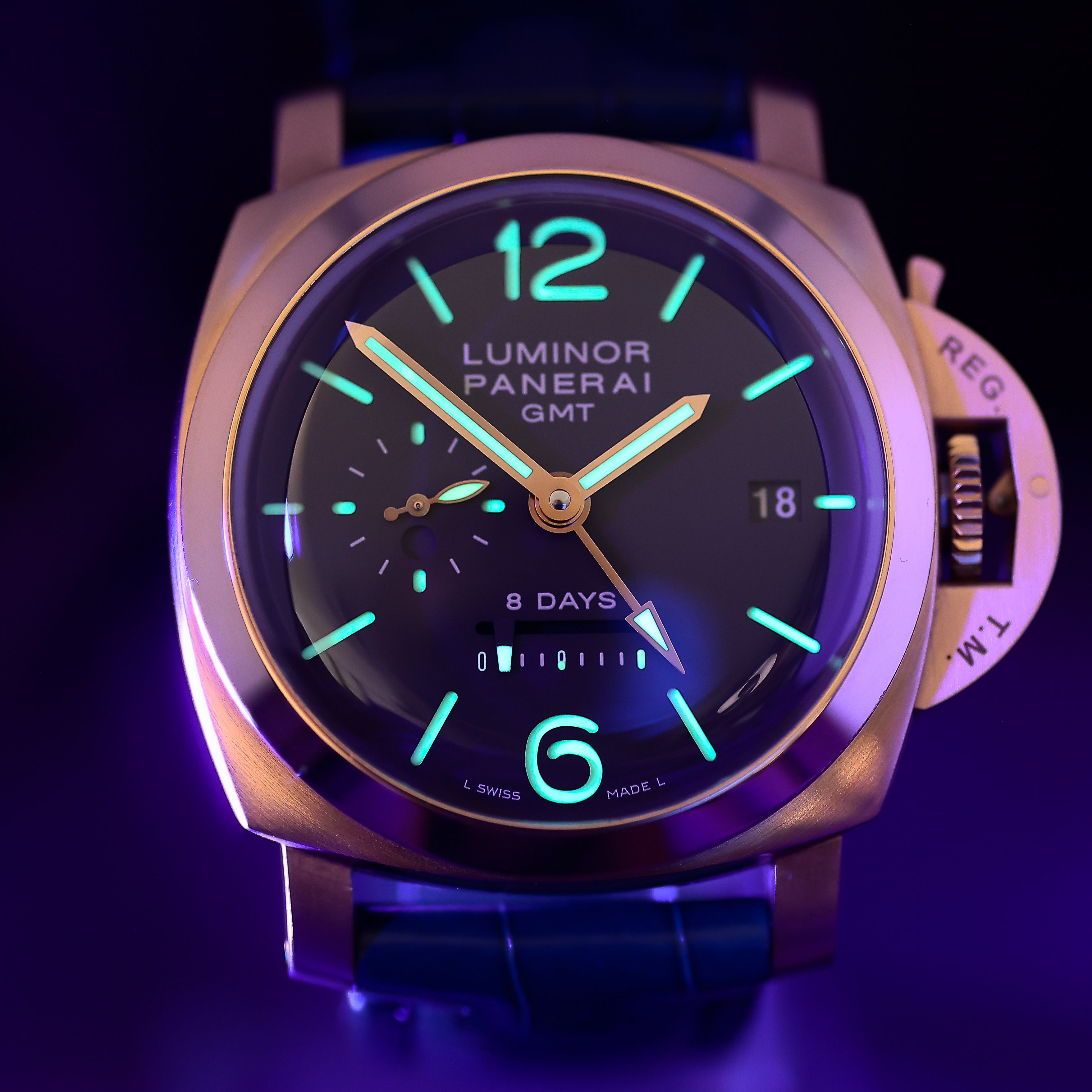 Panerai Luminor 1950 8 Days GMT Oro Rosa PAM00289