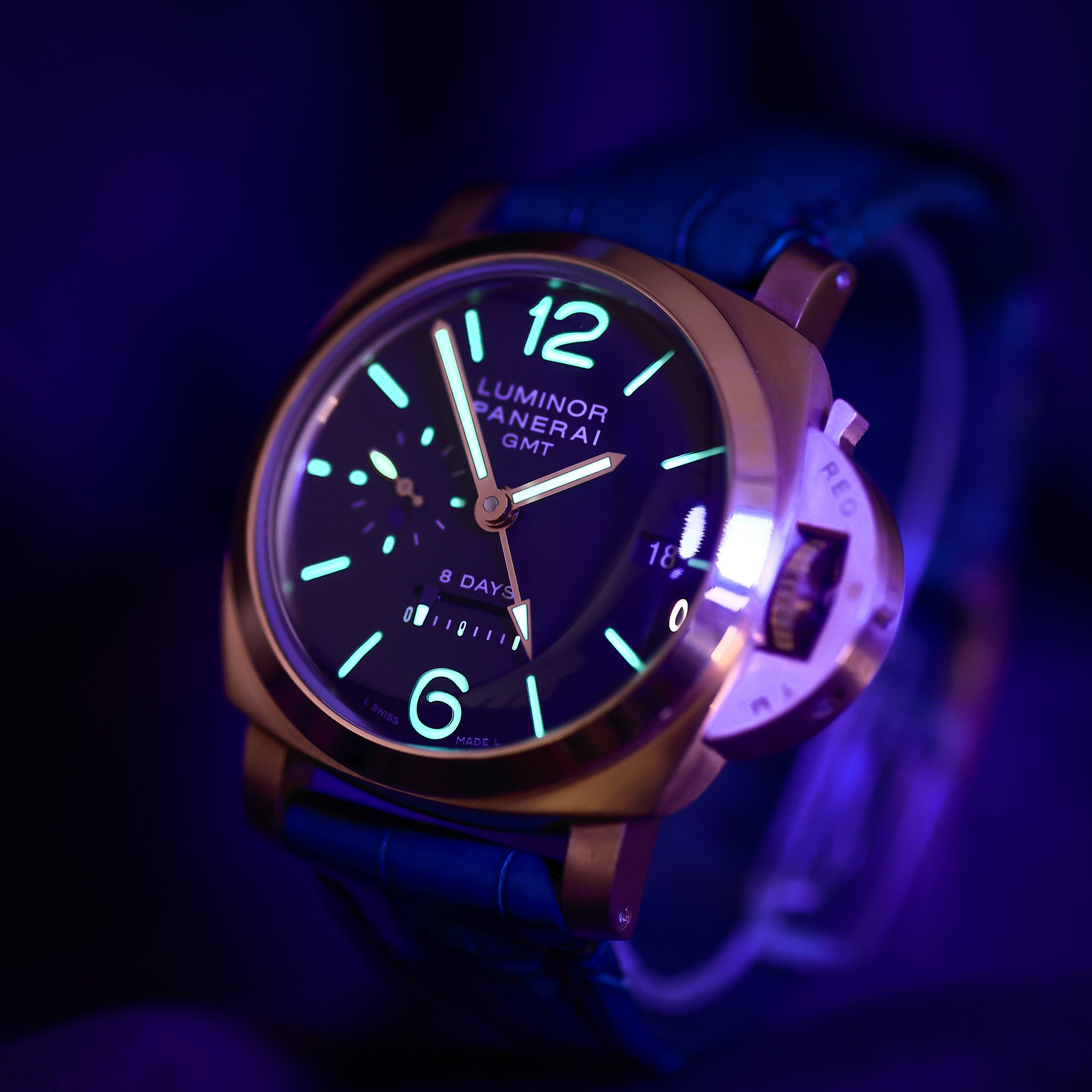 Panerai Luminor 1950 8 Days GMT Oro Rosa PAM00289