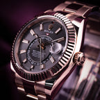 Rolex Sky-Dweller 42mm 18k Everose Gold 326935 Rhodium Dial