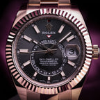 Rolex Sky-Dweller 42mm 18k Everose Gold 326935 Rhodium Dial