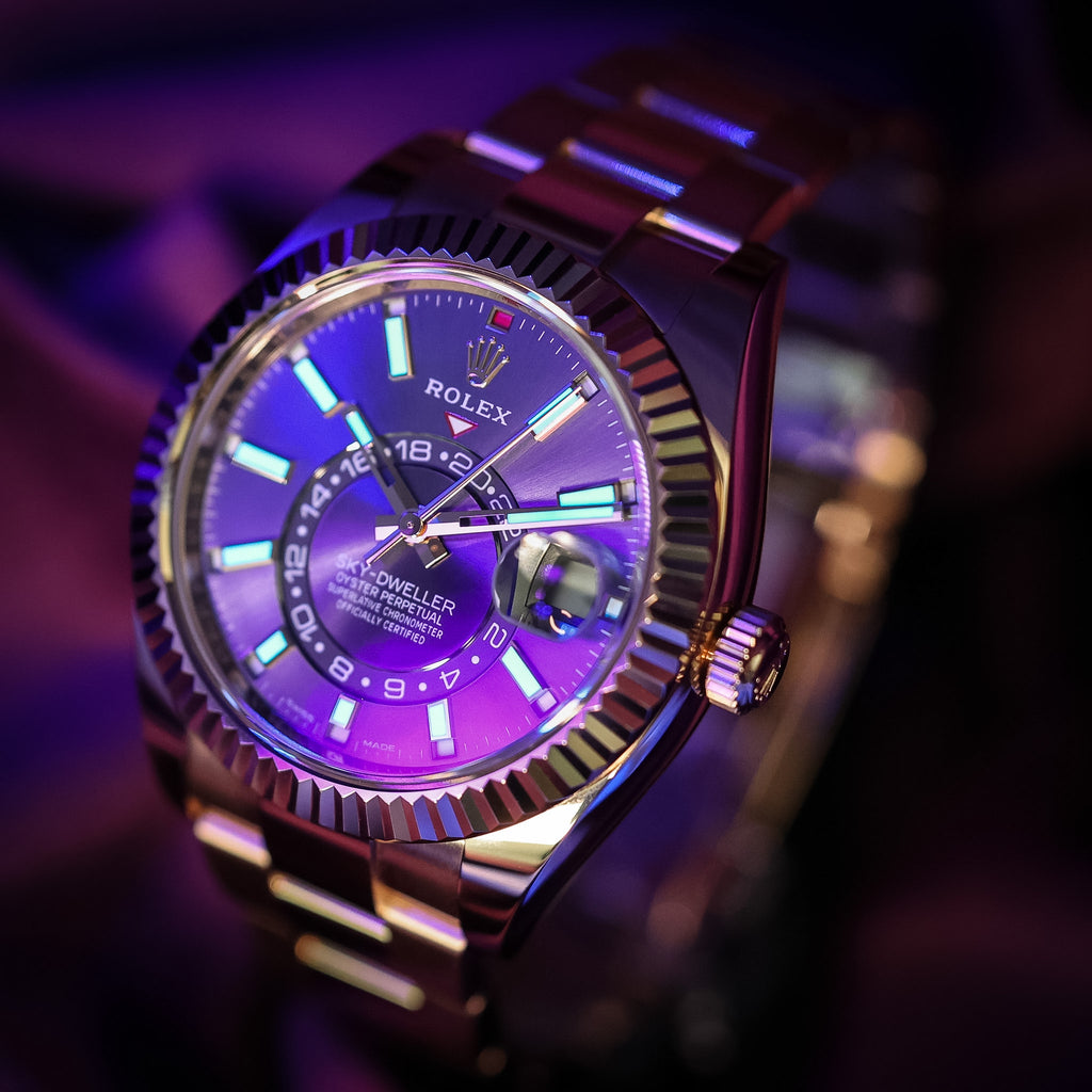 Rolex Sky-Dweller 42mm 18k Everose Gold 326935 Rhodium Dial