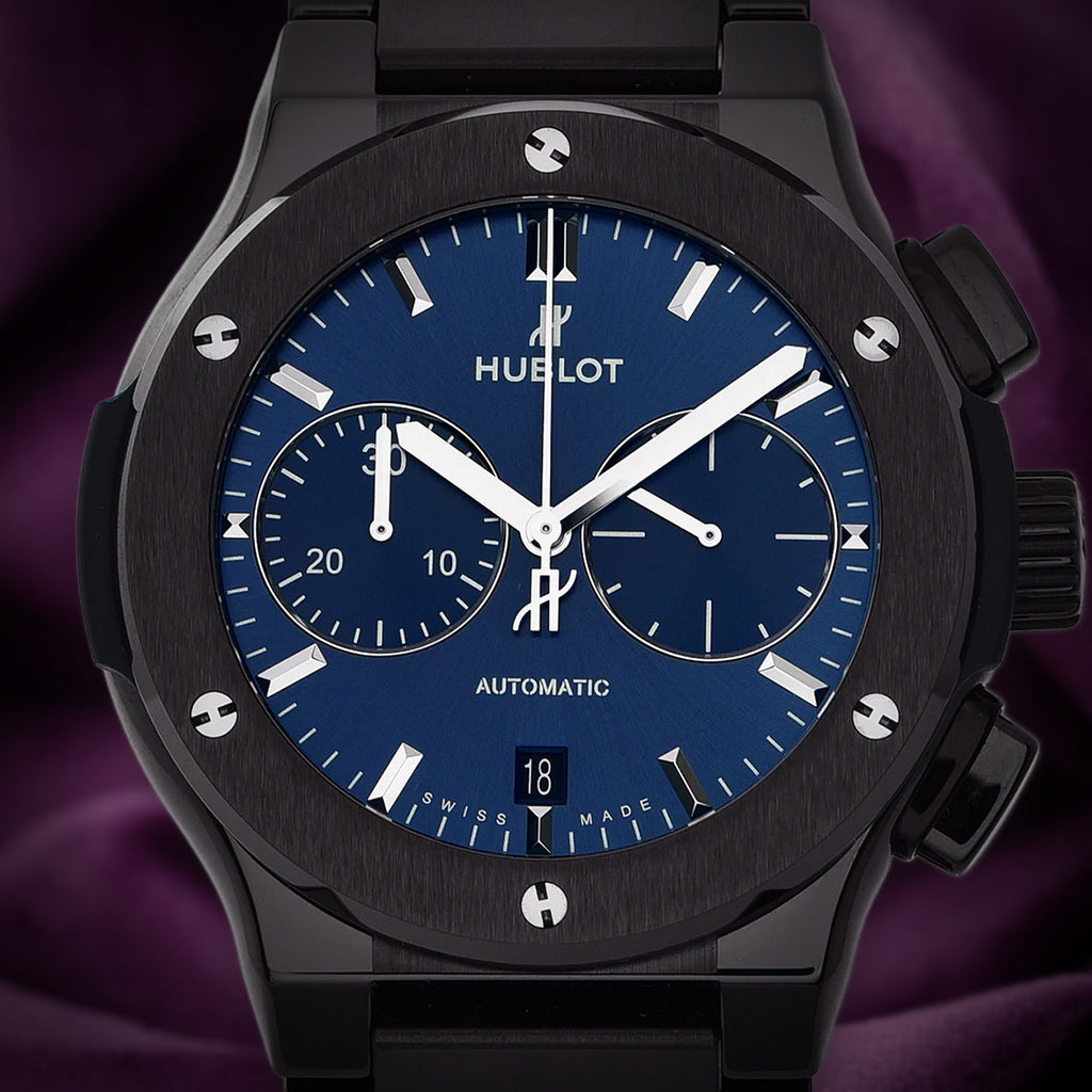 Hublot Classic Fusion Ceramic Blue Chronograph 520.CM.7170.CM