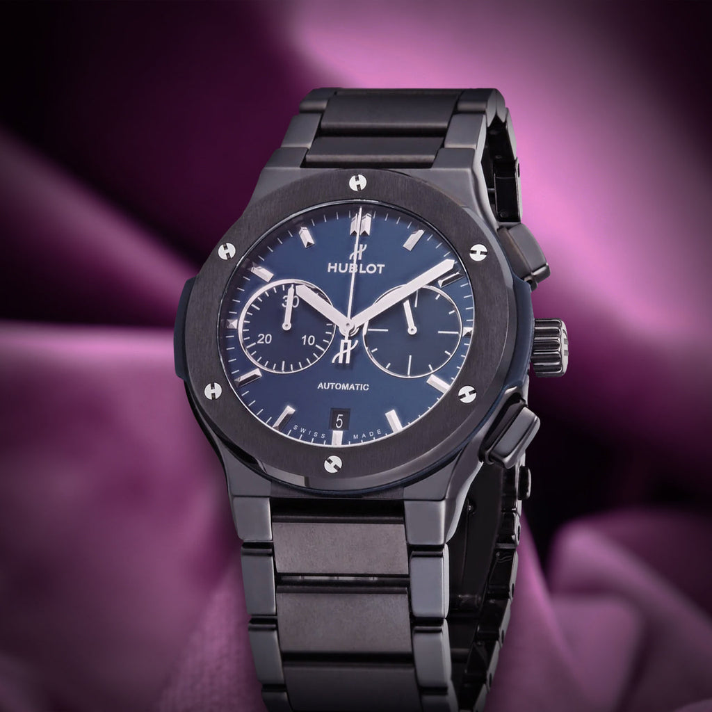 Hublot Classic Fusion Ceramic Blue Chronograph 520.CM.7170.CM