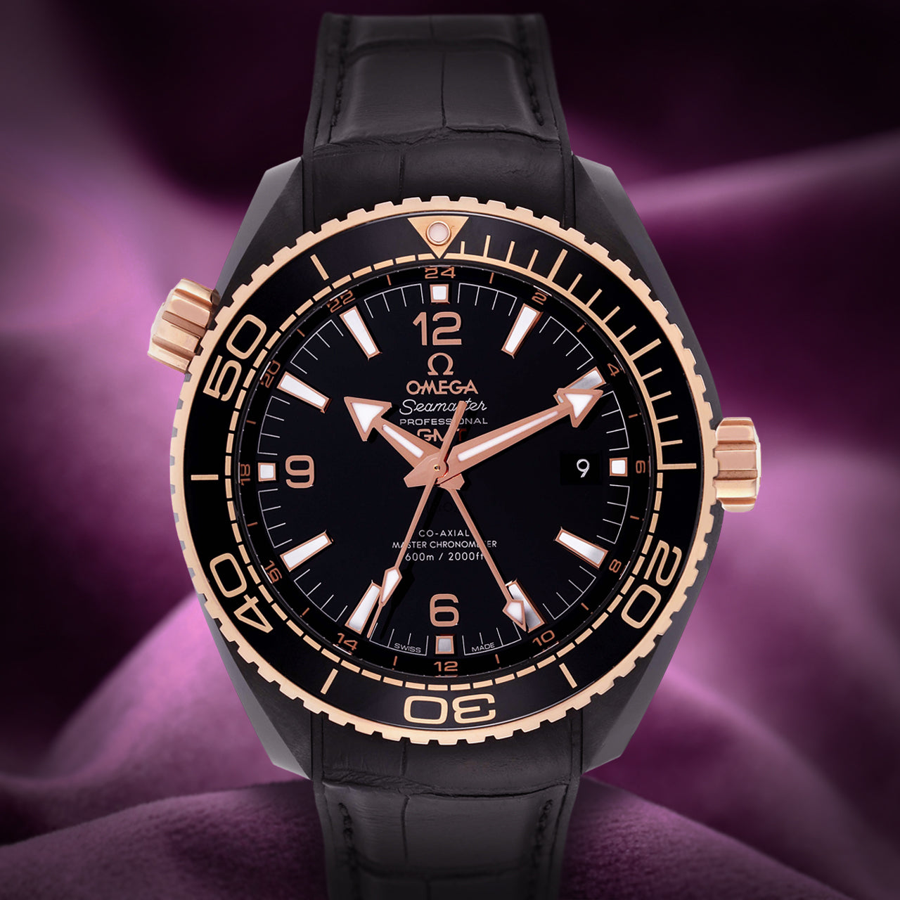 Omega Seamaster Planet Ocean 600M Black Ceramic Sedna Gold 215.63.46.22.01.001