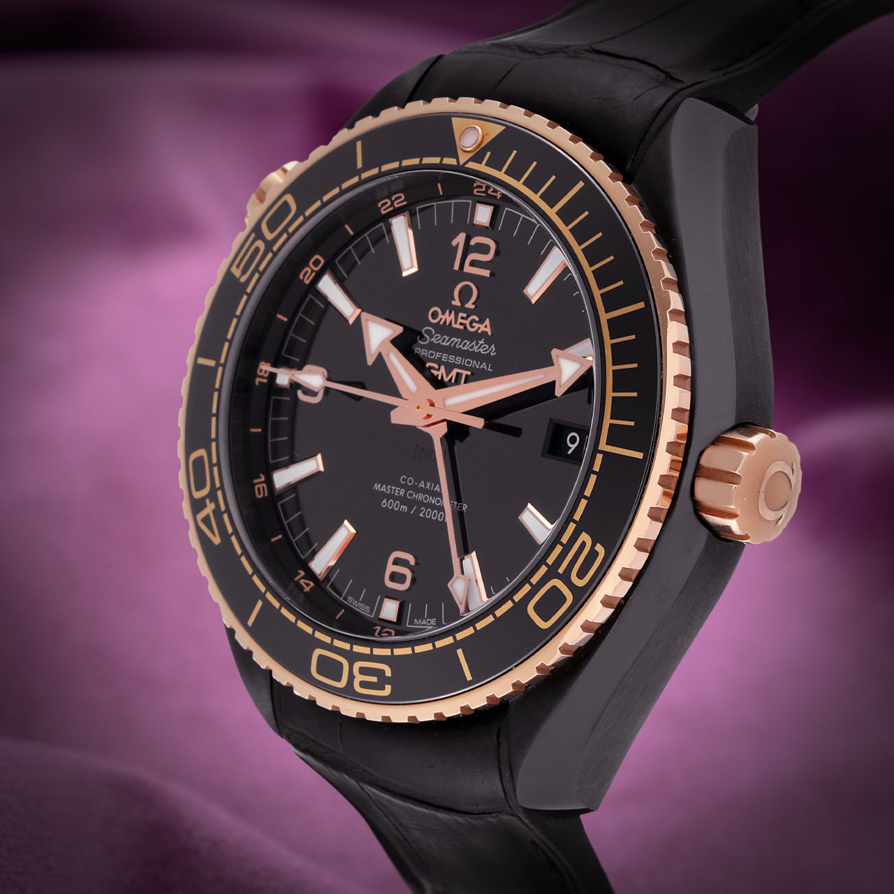 Omega Seamaster Planet Ocean 600M Black Ceramic Sedna Gold 215.63.46.22.01.001
