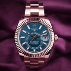 Rolex Sky-Dweller 18K Everose Gold Blue Dial – Ref. 336935
