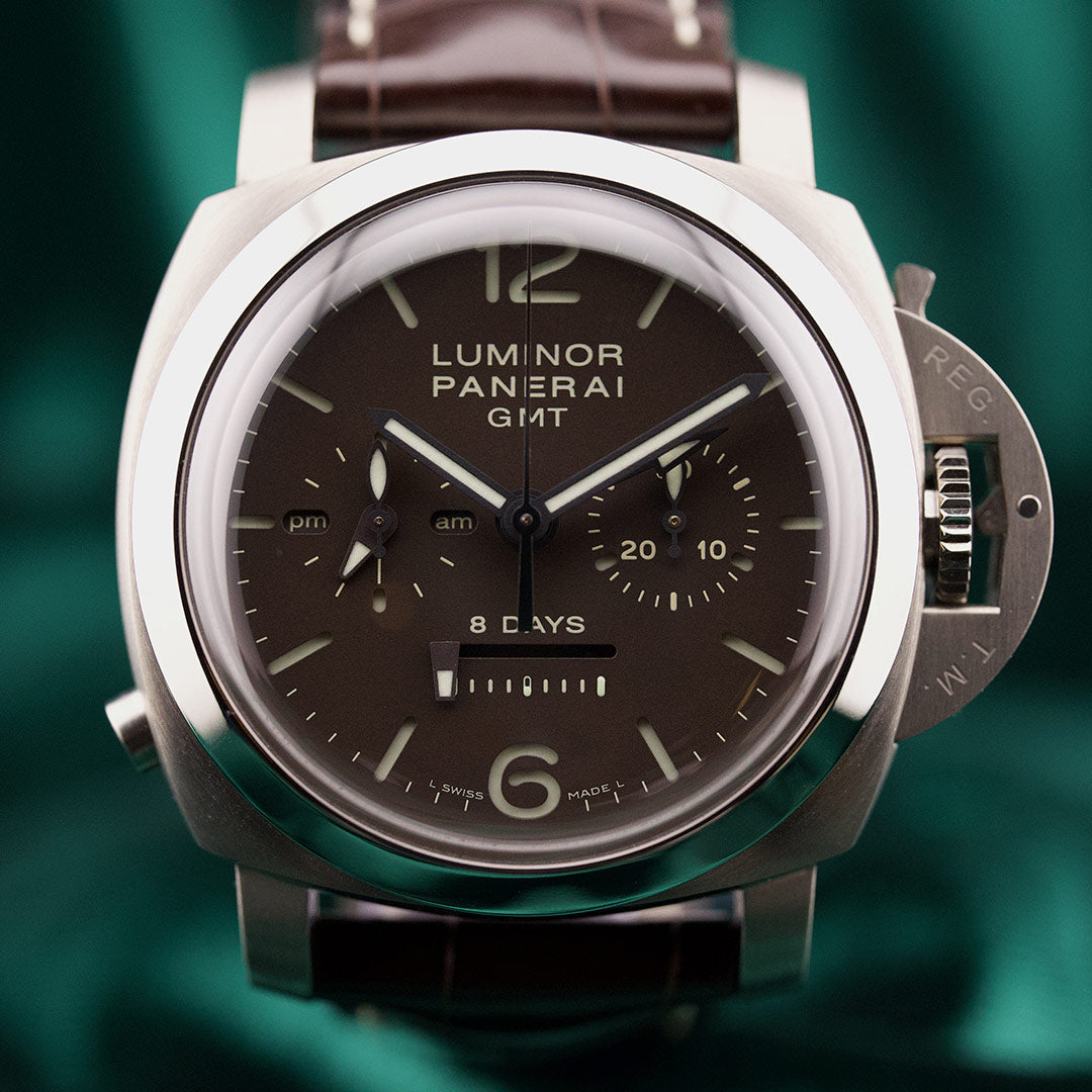 Panerai Luminor 1950 Chrono Monopulsante 8 Days GMT Titanio PAM00311