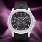 Patek Philippe Aquanaut Travel Time Stainless Steel Black Dial 5164A-001