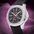 Patek Philippe Aquanaut Travel Time Stainless Steel Black Dial 5164A-001