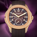 Patek Philippe Aquanaut Travel Time Rose Gold Brown Dial 5164R-001