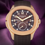 Patek Philippe Aquanaut Travel Time Rose Gold Brown Dial 5164R-001