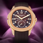 Patek Philippe Aquanaut Travel Time Rose Gold Brown Dial 5164R-001