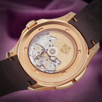 Patek Philippe Aquanaut Travel Time Rose Gold Brown Dial 5164R-001