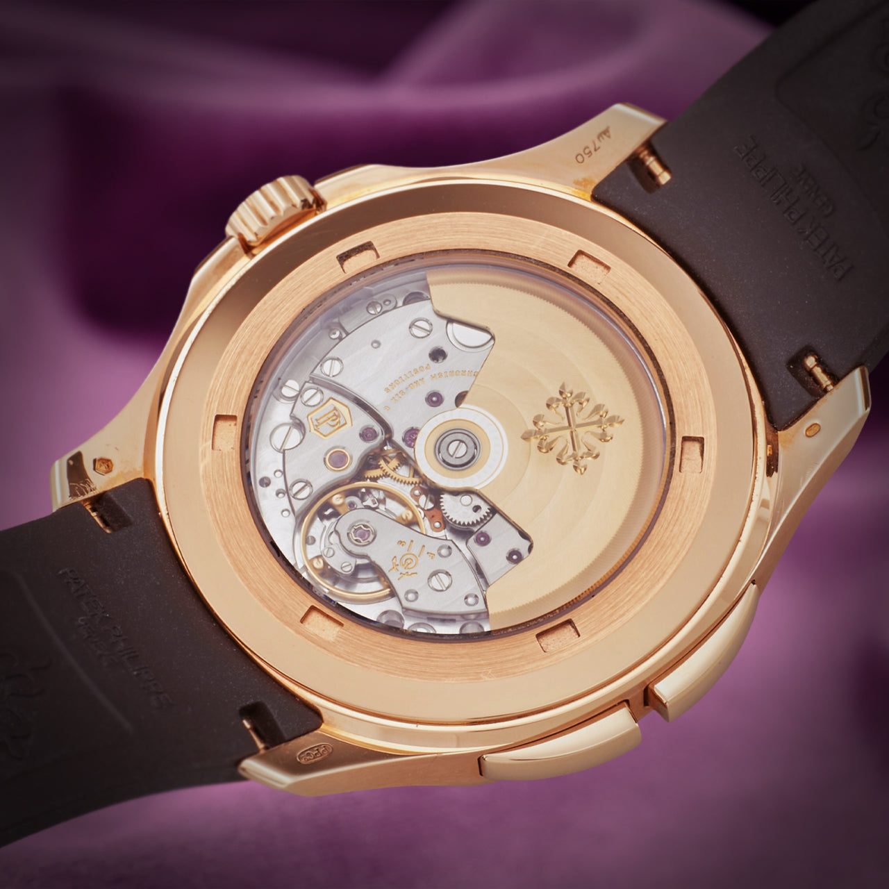 Patek Philippe Aquanaut Travel Time Rose Gold Brown Dial 5164R-001