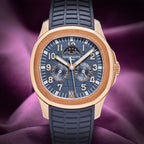 Patek Philippe Aquanaut Annual Calendar Moon Phases Rose Gold BlueGrey 5261R-001