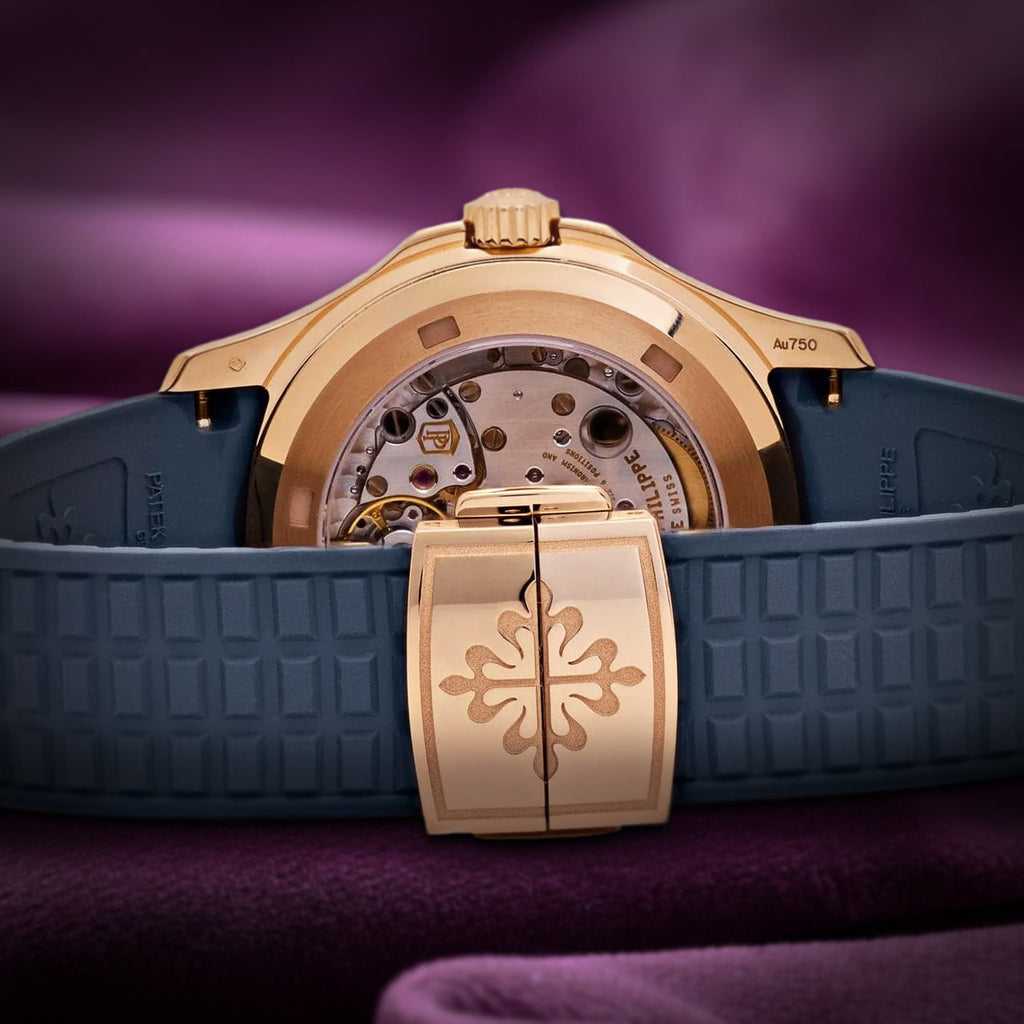 Patek Philippe Aquanaut Annual Calendar Moon Phases Rose Gold BlueGrey 5261R-001
