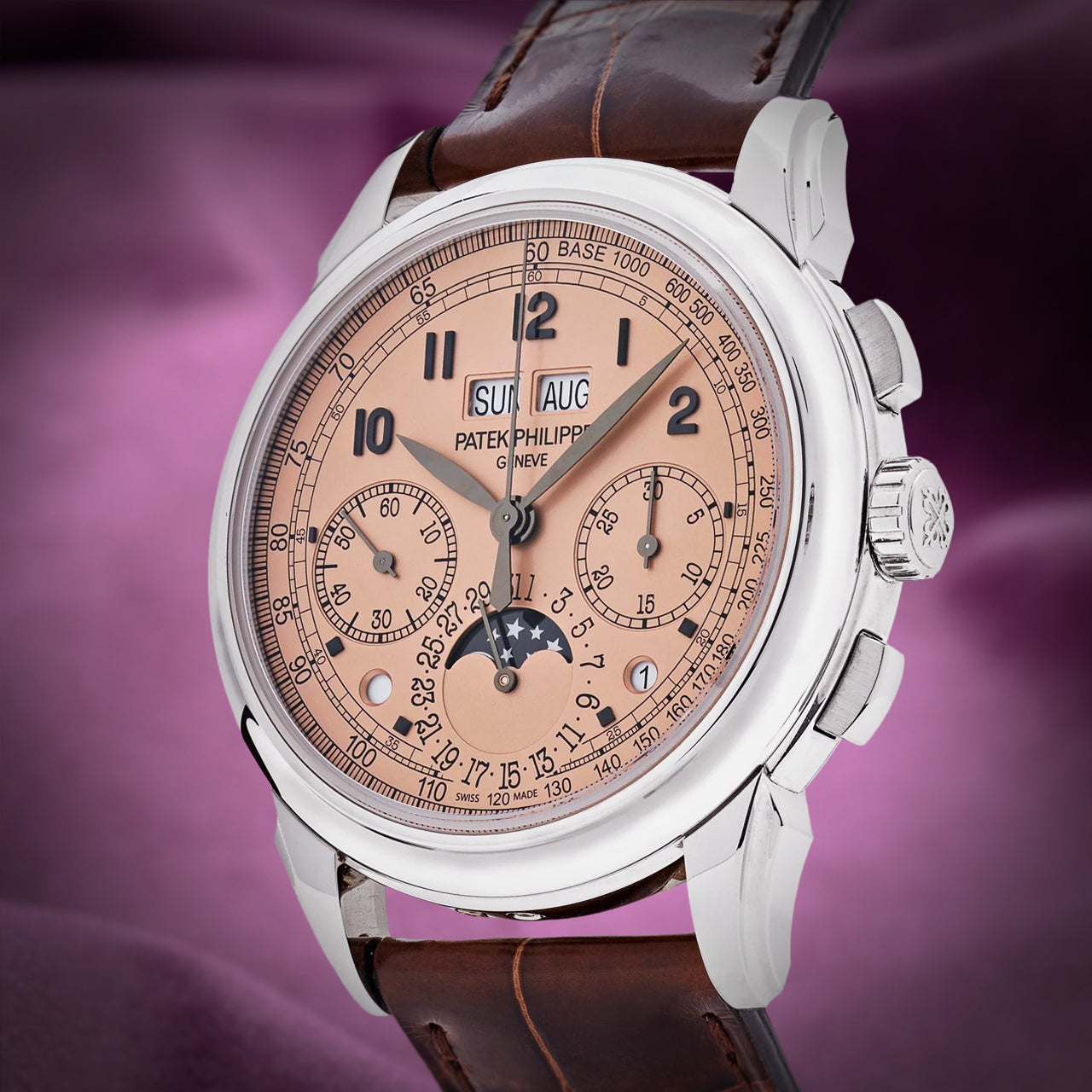 Patek Philippe Grand Complications Perpetual Chronograph 950 Pt Salmon 5270P-001