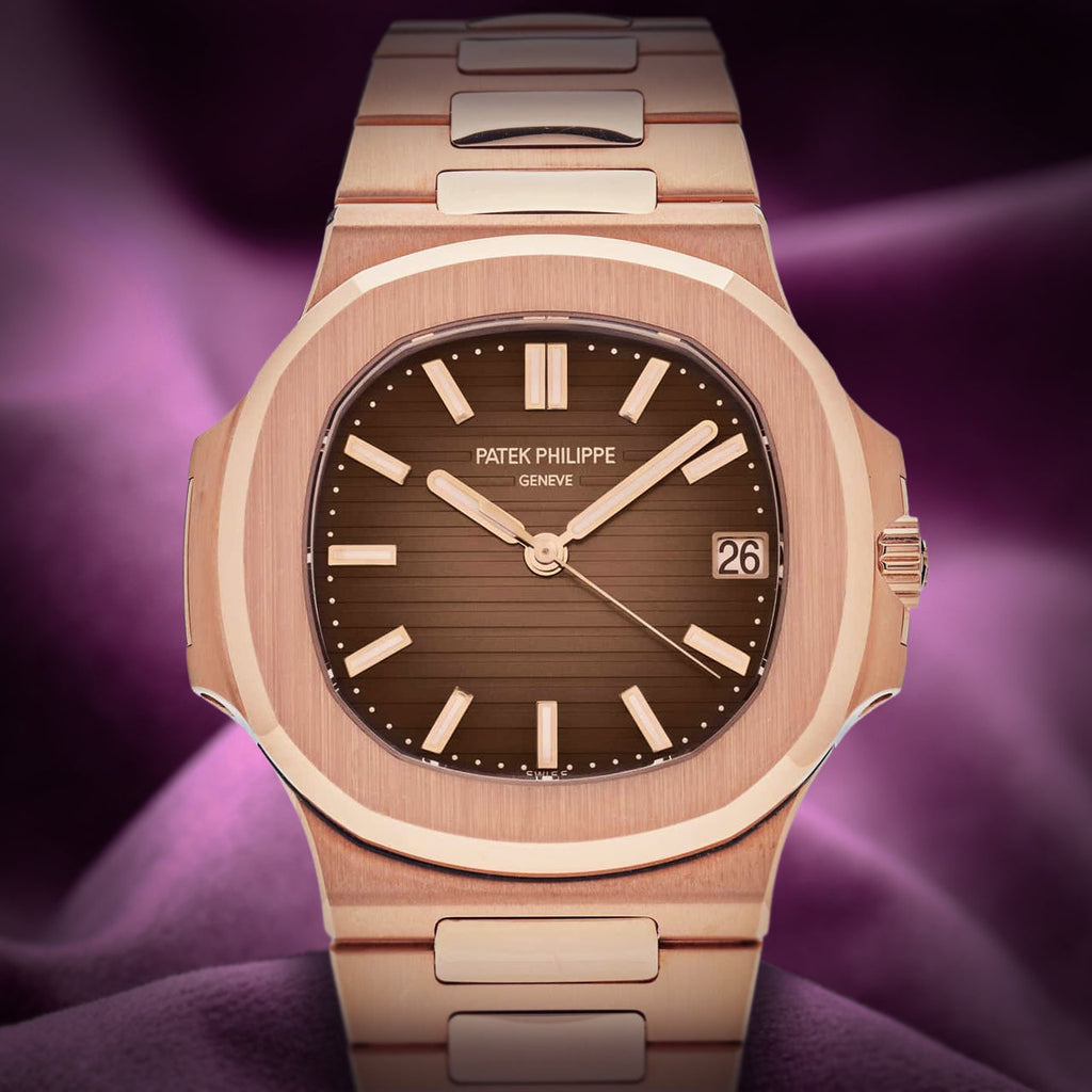Patek Philippe Nautilus 18k Rose Gold Brown Dial 5711/1R-001