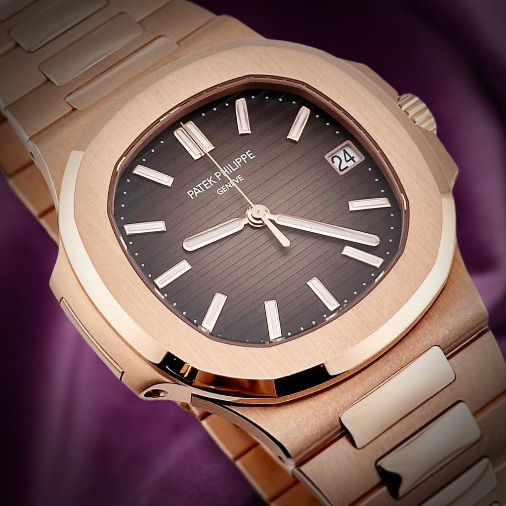 Patek Philippe Nautilus 18k Rose Gold Brown Dial 5711/1R-001