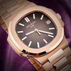 Patek Philippe Nautilus 18k Rose Gold Brown Dial 5711/1R-001
