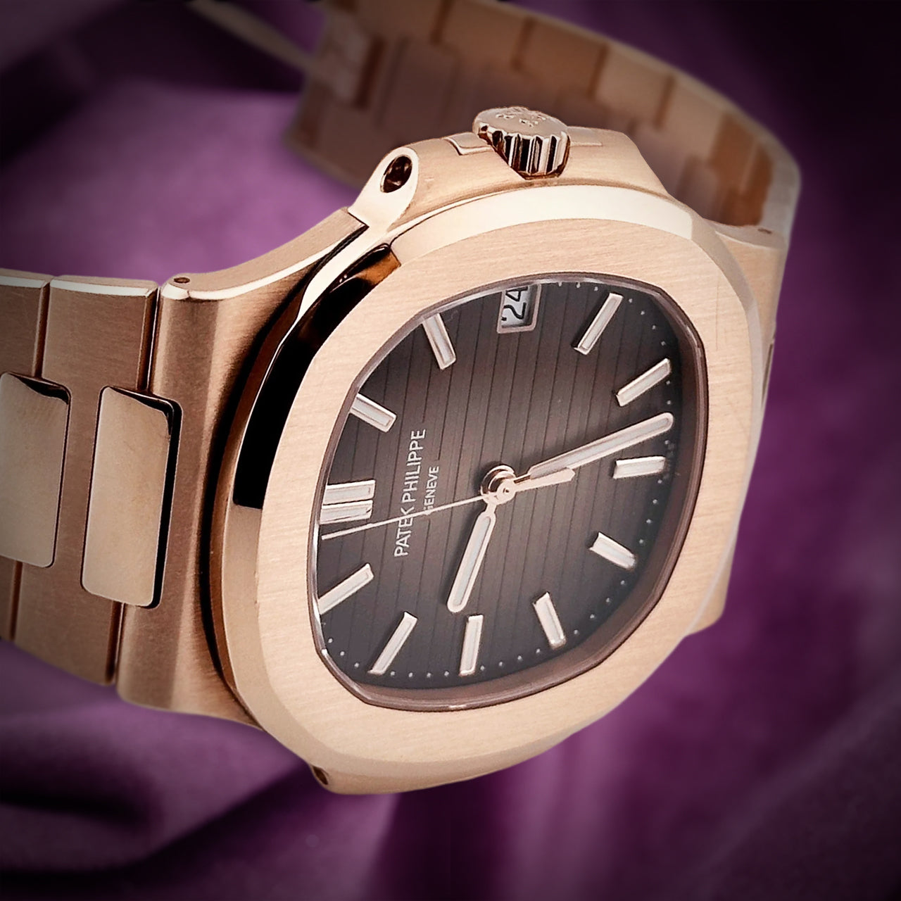 Patek Philippe Nautilus 18k Rose Gold Brown Dial 5711/1R-001