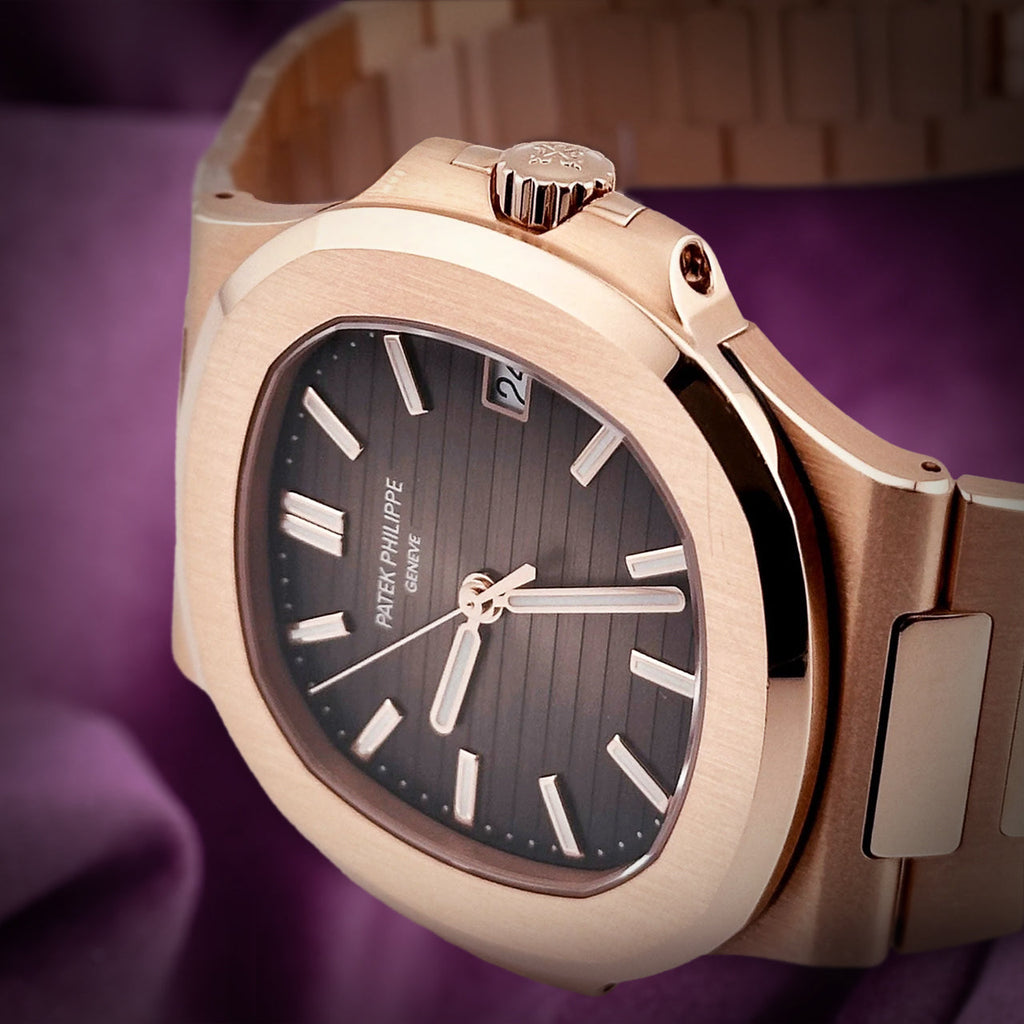 Patek Philippe Nautilus 18k Rose Gold Brown Dial 5711/1R-001