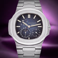Patek Philippe Nautilus Moon Phases Stainless Steel Blue Dial 5712/1A-001