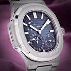 Patek Philippe Nautilus Moon Phases Stainless Steel Blue Dial 5712/1A-001