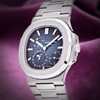 Patek Philippe Nautilus Moon Phases Stainless Steel Blue Dial 5712/1A-001