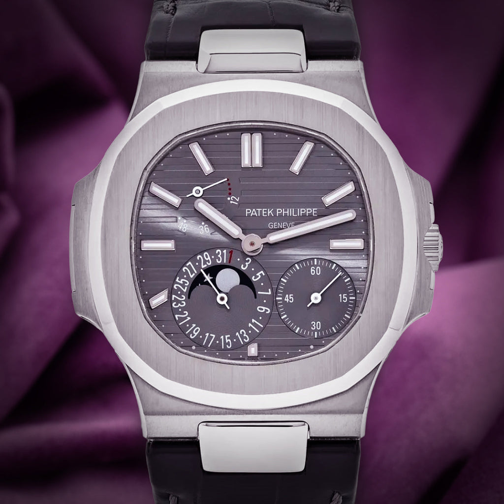 Patek Philippe Nautilus Moon Phases White Gold 5712G-001