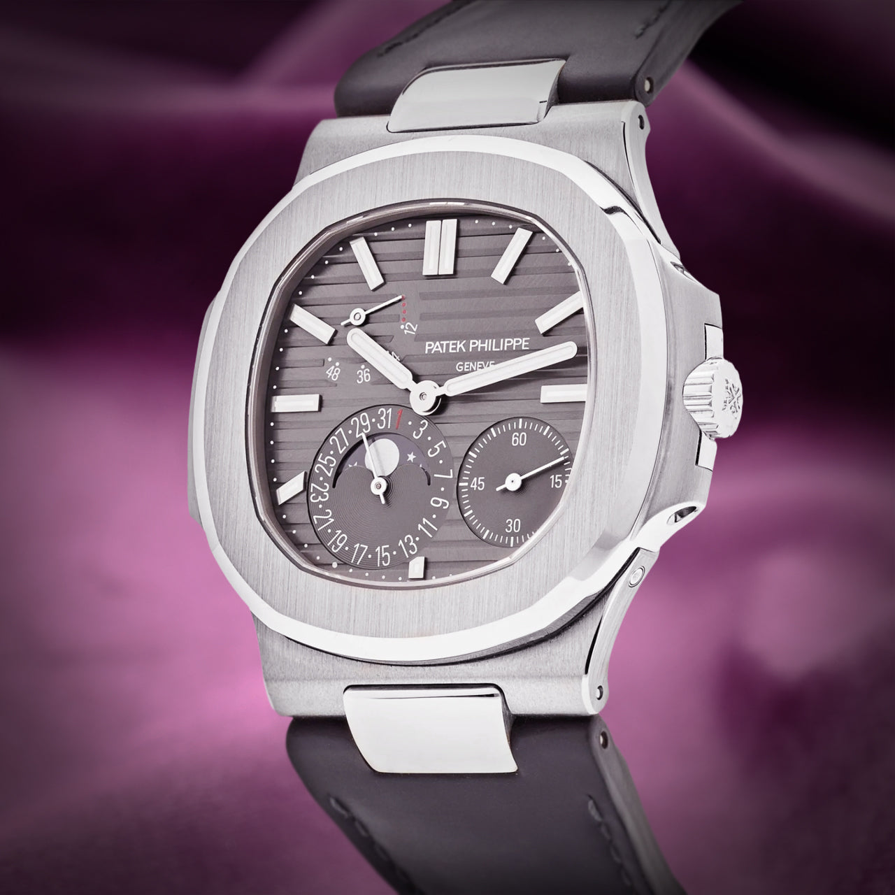 Patek Philippe Nautilus Moon Phases White Gold 5712G-001