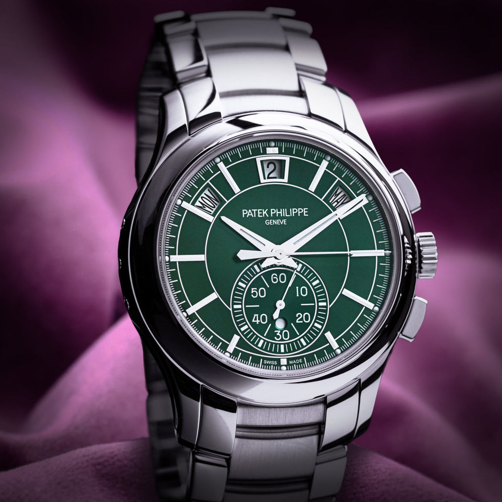 Patek Philippe Complications Flyback Annual Calendar White Gold Green 5905/1A-001
