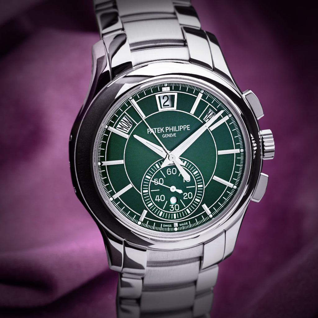 Patek Philippe Complications Flyback Annual Calendar White Gold Green 5905/1A-001