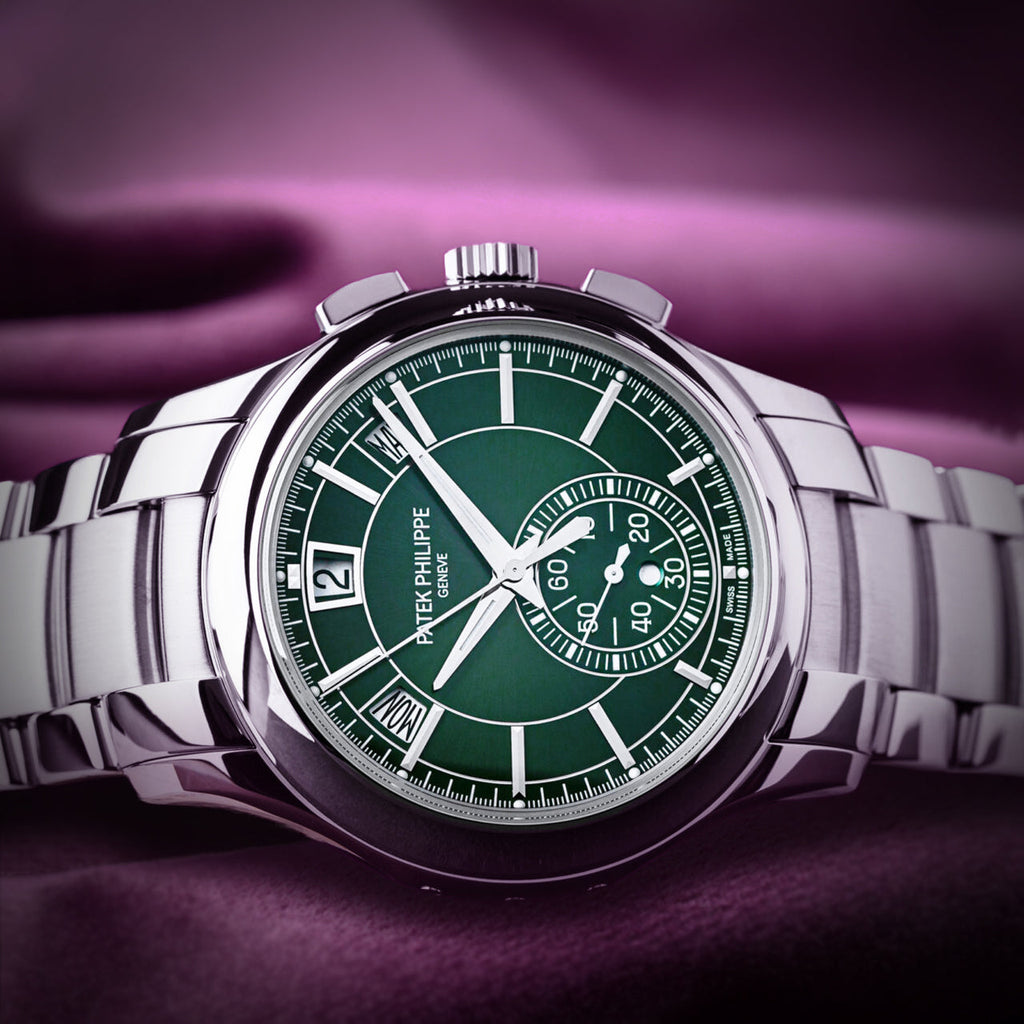Patek Philippe Complications Flyback Annual Calendar White Gold Green 5905/1A-001