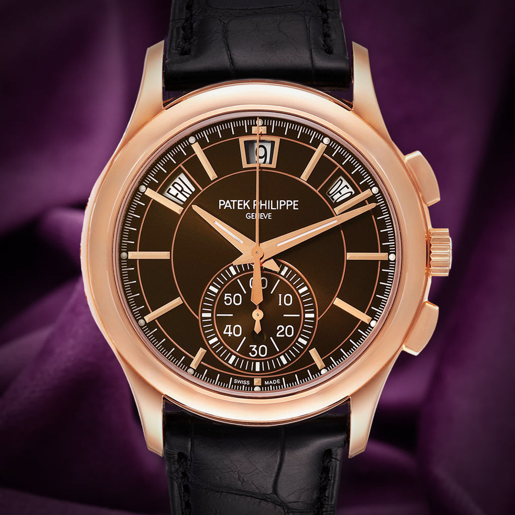 Patek Philippe Complications Flyback Annual Calendar Rose Gold Brown 5905R-001